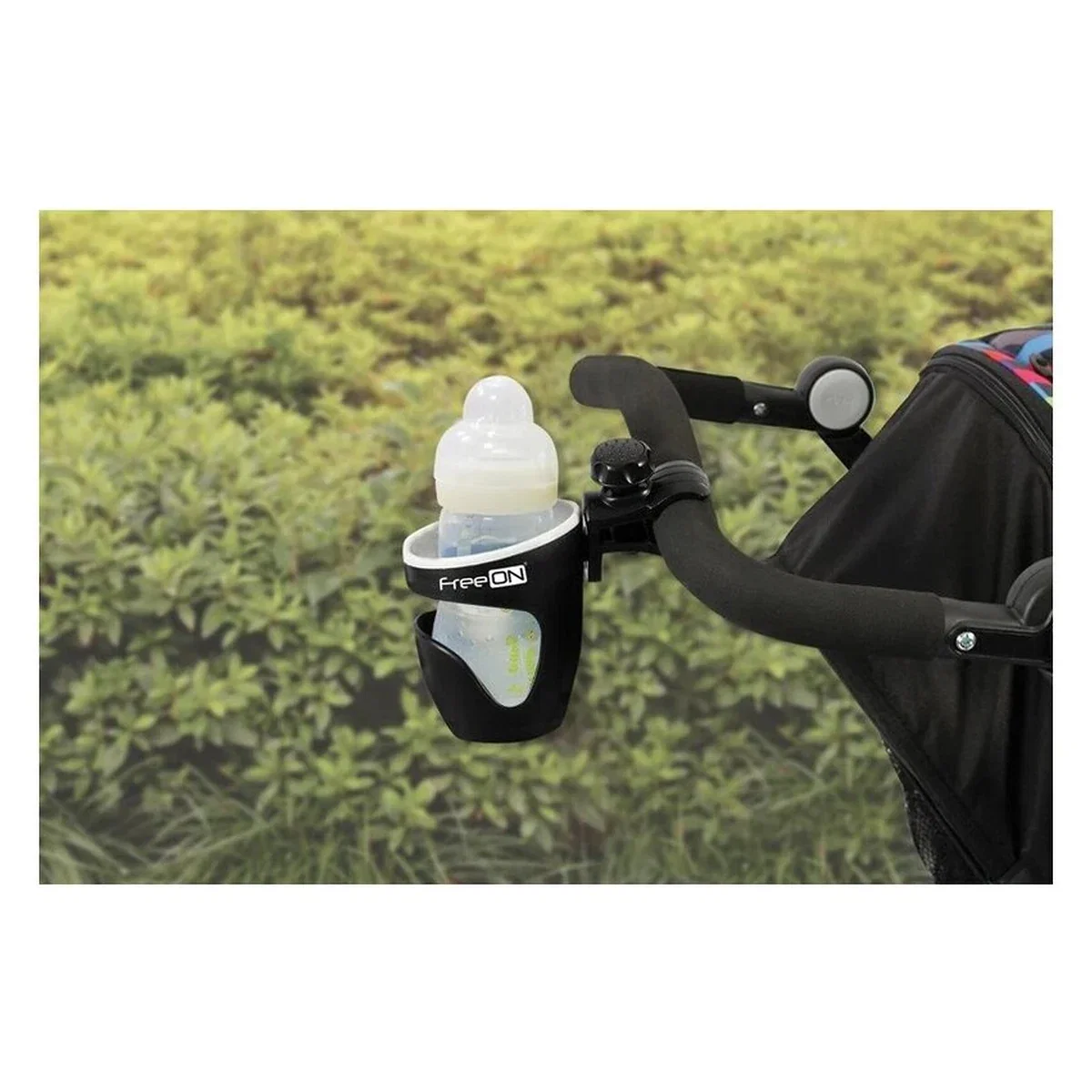 Suport universal pentru carucior, Pentru biberon/pahar, FreeON, Negru [4]