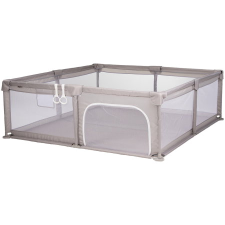 Camera copilului - Tarc de joaca Chipolino Laguna 180x200x66 cm, Include geanta de transport, Din plasa, Intrare laterala cu fermoar, 1-5 ani, Beige