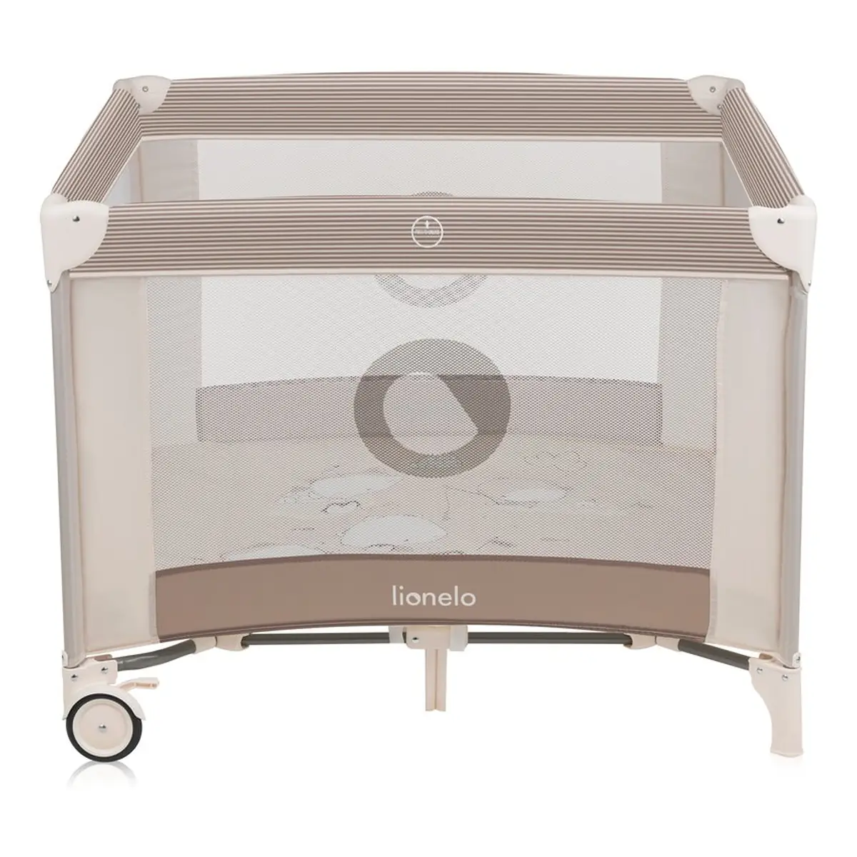 Tarc de joaca copii, Lionelo, Bonnie, Pana la 15 kg, 100 x 100 cm, Beige Sand 36 luni [2]