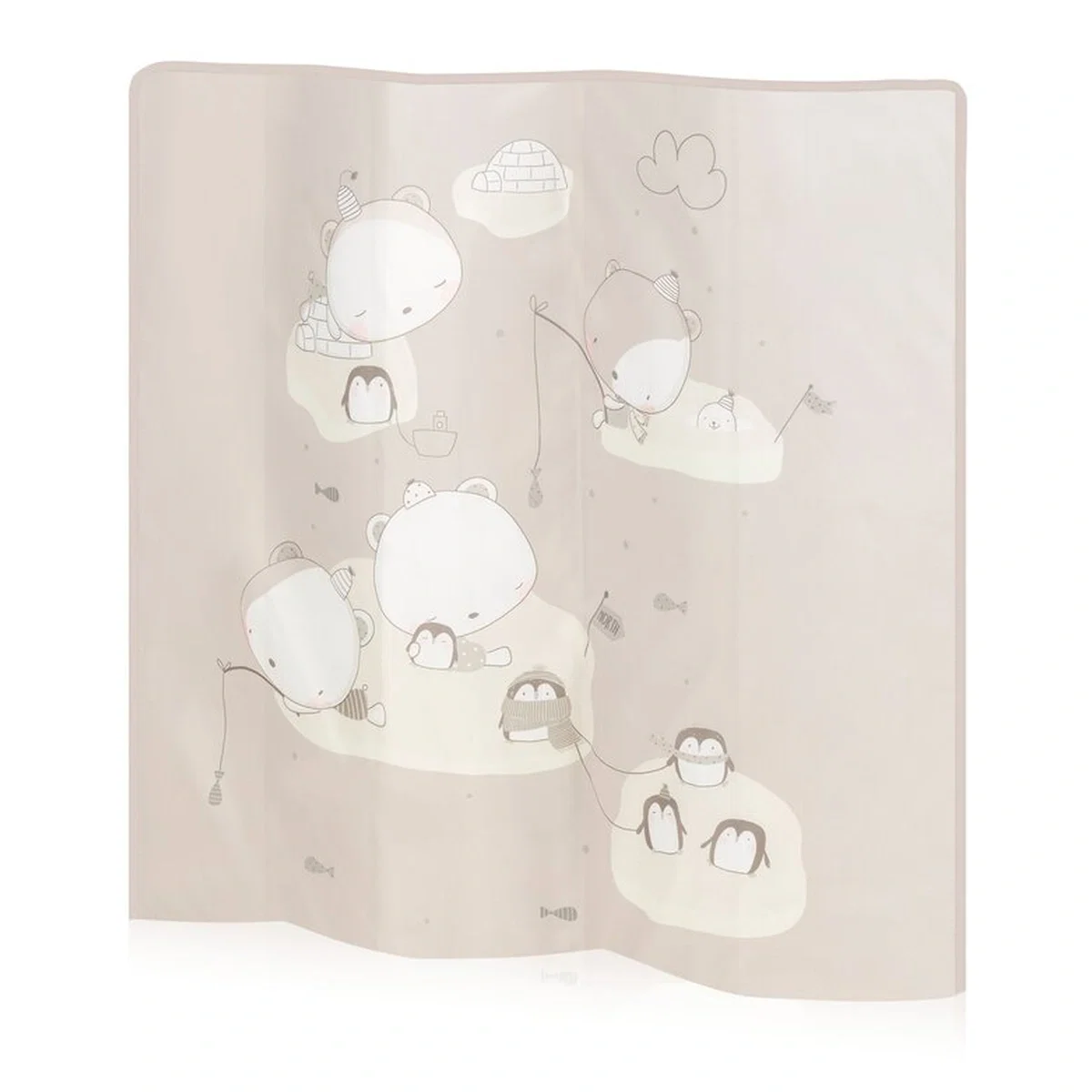 Tarc de joaca copii, Lionelo, Bonnie, Pana la 15 kg, 100 x 100 cm, Beige Sand 36 luni [8]