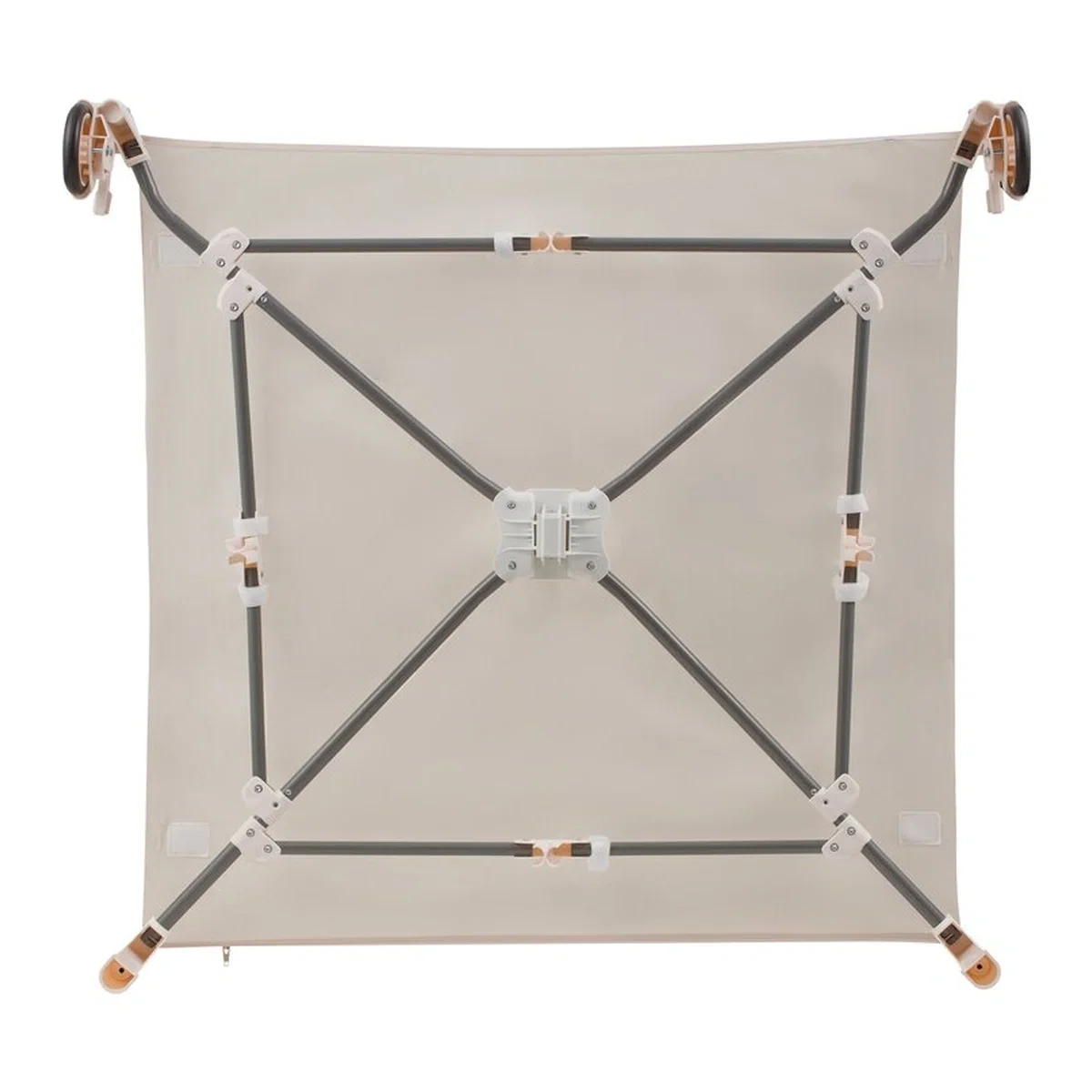 Tarc de joaca copii, Lionelo, Bonnie, Pana la 15 kg, 100 x 100 cm, Beige Sand 36 luni [12]