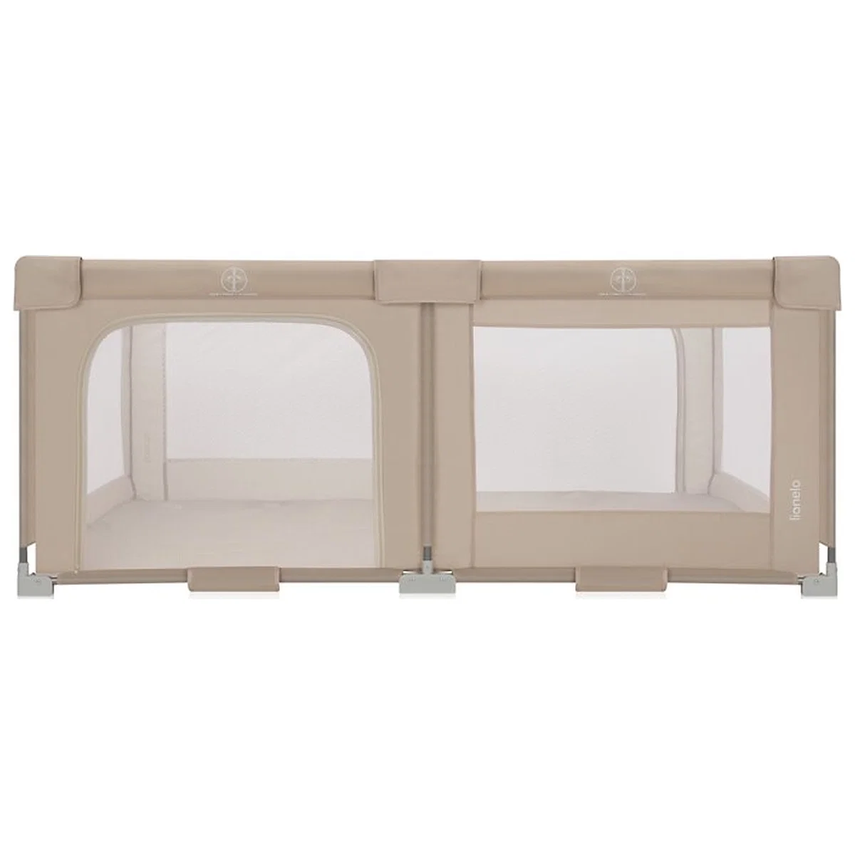 Tarc de joaca copii, Lionelo, Florence Easy Fold, 150 x 180 x 75 cm, Pliere, depliere automata, Include geanta de transport, Din plasa, Cu doua intrari laterale, 0-48 luni, [6]