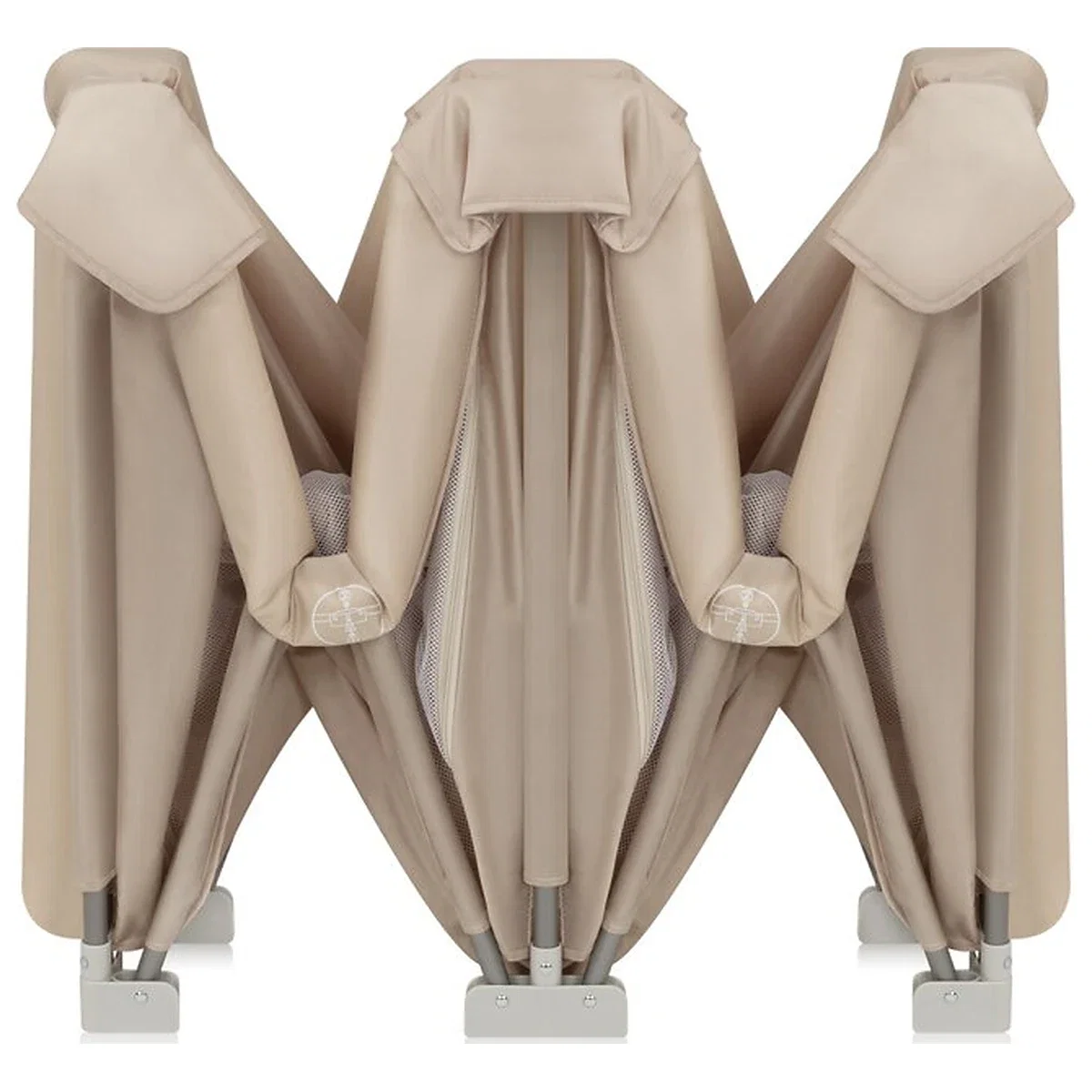 Tarc de joaca copii, Lionelo, Florence Easy Fold, 150 x 180 x 75 cm, Pliere, depliere automata, Include geanta de transport, Din plasa, Cu doua intrari laterale, 0-48 luni, [8]