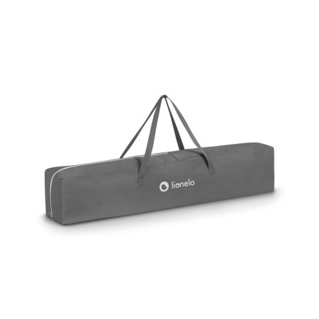 Tarc de joaca copii, Lionelo, Willow, 127x187 cm, Pliere compacta, Include geanta de transport, Din plasa, Cu doua intrari laterale si fermoar, Cu ventuze pentru stabilitate, Gri [12]