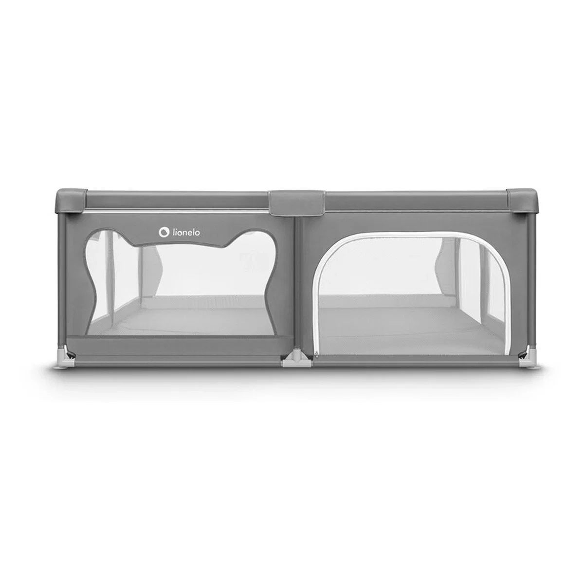 Tarc de joaca copii, Lionelo, Willow XL,180 x 200 cm, Pliere compacta, Include geanta de transport, Din plasa, Cu doua [6]