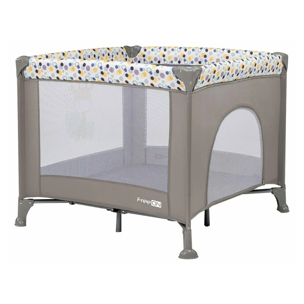Tarc de joaca, FreeON, Pliabil, 93x93x87 cm, Gri [1]