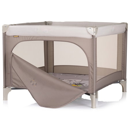 Tarc de joaca pliabil Chipolino Pop Up Bear, 100x100x77 cm, Beige [1]