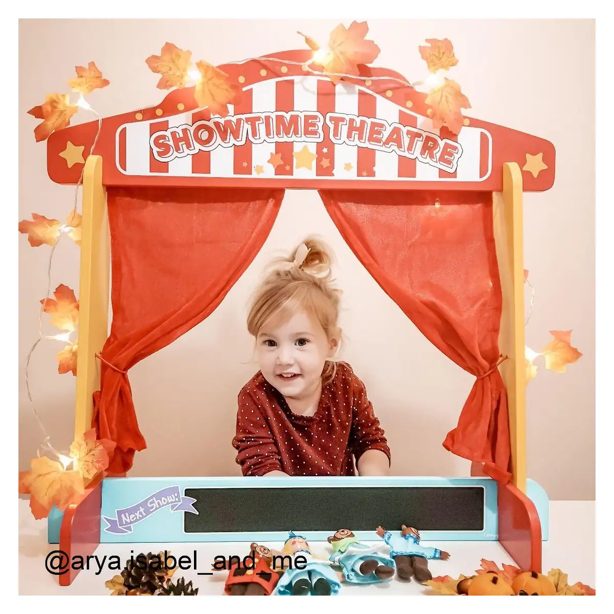Teatru de papusi din lemn BIGJIGS Toys 8 ani [4]