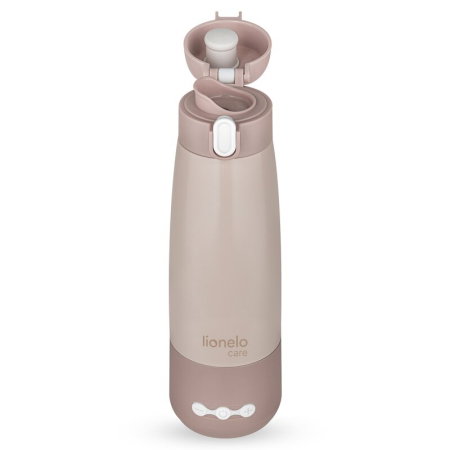 Termos inteligent cu incalzire, Lionelo, ThermUp Bottle, Incalzeste in 3.5 min, Mentine temperatura pana la 20 h, Capacitate 350 ml, USB-C, 5 setari de temperatura: 37-55°C, Roz nude [3]