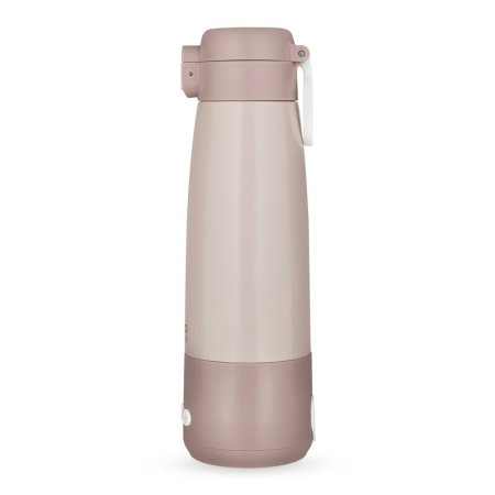 Termos inteligent cu incalzire, Lionelo, ThermUp Bottle, Incalzeste in 3.5 min, Mentine temperatura pana la 20 h, Capacitate 350 ml, USB-C, 5 setari de temperatura: 37-55°C, Roz nude [5]