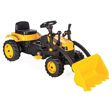 La plimbare - Tractor cu pedale Pilsan Active with Loader 07-315 yellow 3 ani
