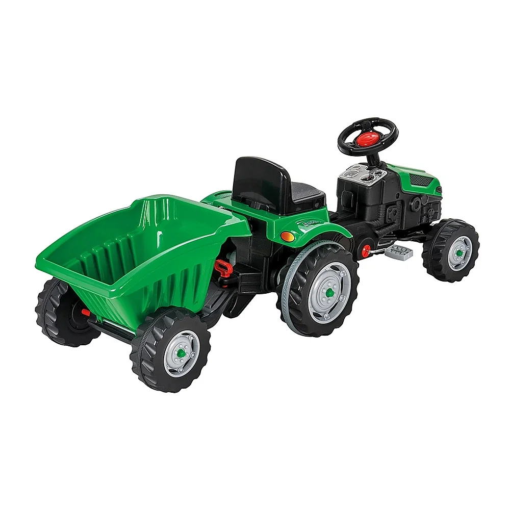 Tractor cu pedale si remorca Pilsan Active Verde 3 ani + [1]