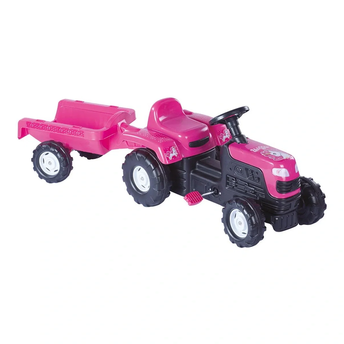 Tractor cu pedale si remorca - Unicorn DOLU 3 ani+ [2]
