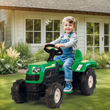 Tractor cu pedale DOLU, maxim 35 kg, Verde [1]