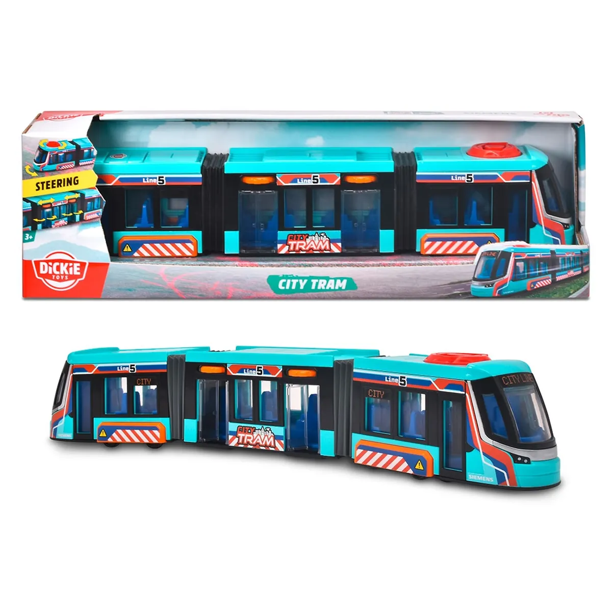 Tramvai jucarie Dickie Toys Siemens City Tram 41,5 cm - albastru 3 ani+ [8]
