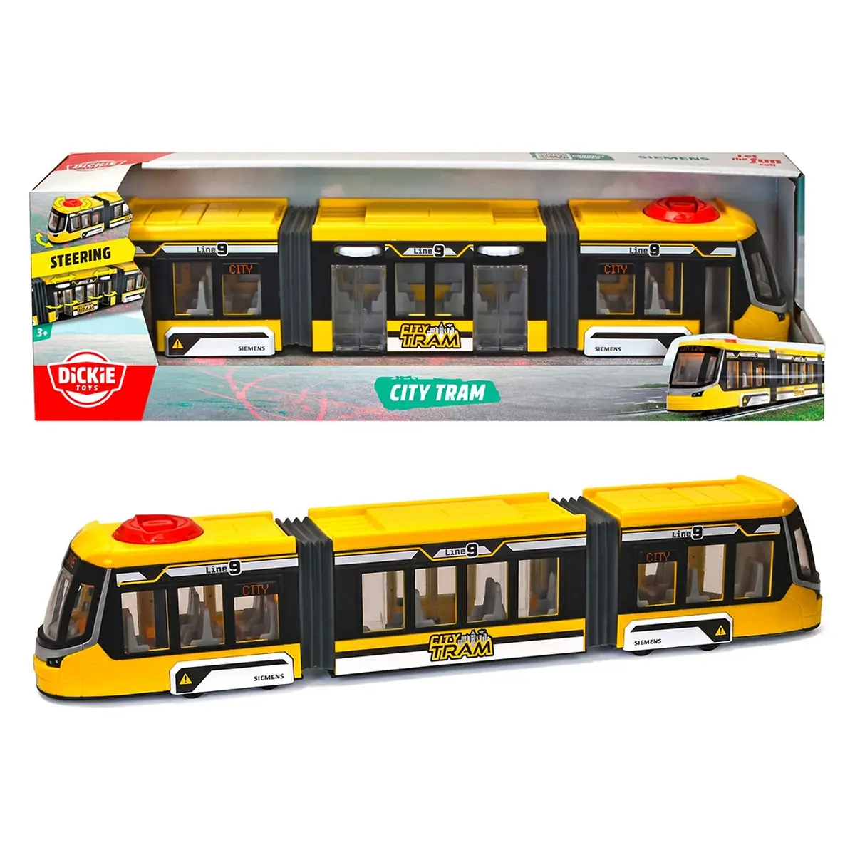 Tramvai jucarie Dickie Toys Siemens City Tram 41,5 cm - galben 3 ani+ [1]