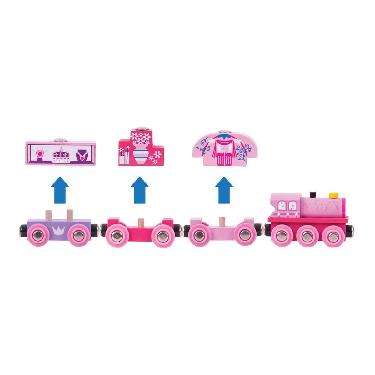 Trenuletul printesei BIGJIGS Toys 3 ani+ [1]