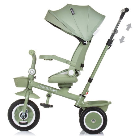 Tricicleta Chipolino Marathon, sezut rotativ, pozitii de inclinare, Pastel green [3]