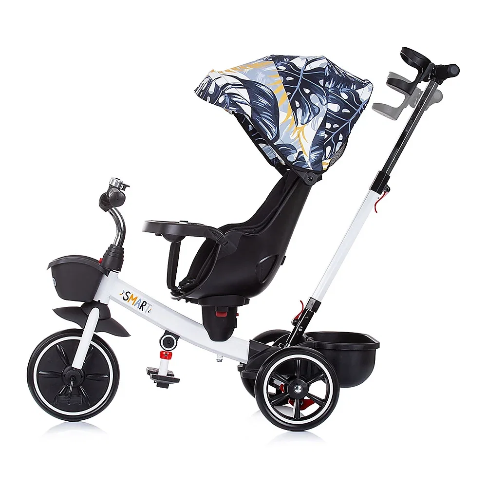 Tricicleta Chipolino Smart cu sezut reversibil, Black white 1 an [1]