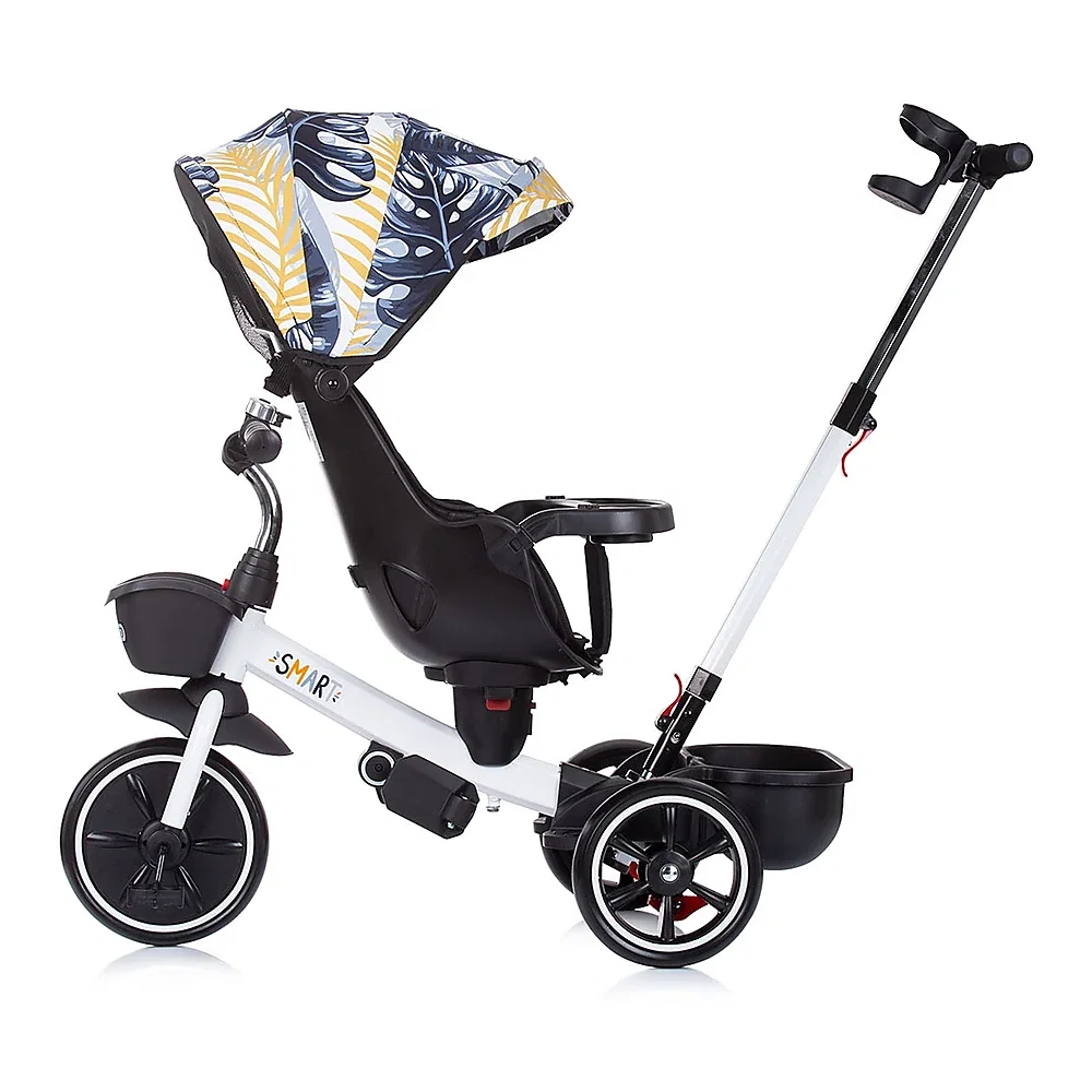 Tricicleta Chipolino Smart cu sezut reversibil, Black white 1 an [2]