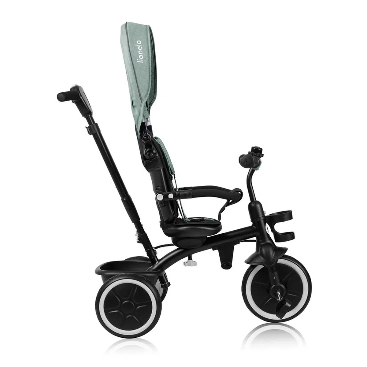 Tricicleta copii, Lionelo, Berry, 2 in 1, Multifunctionala, Scaun reversibil, Rotire 360 grade, Verde 9 luni [17]