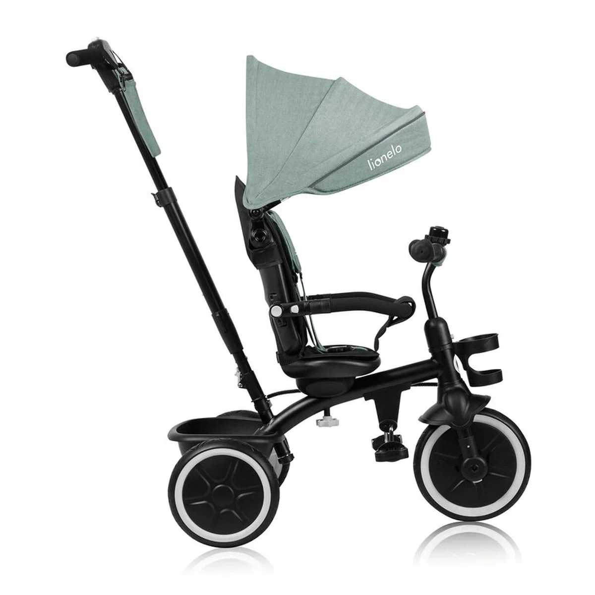 Tricicleta copii, Lionelo, Berry, 2 in 1, Multifunctionala, Scaun reversibil, Rotire 360 grade, Verde 9 luni [10]