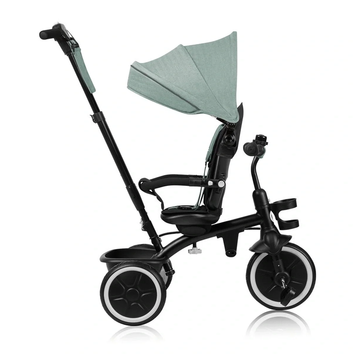 Tricicleta copii, Lionelo, Berry, 2 in 1, Multifunctionala, Scaun reversibil, Rotire 360 grade, Verde 9 luni [15]