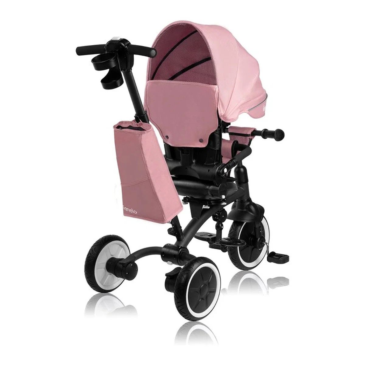 Tricicleta copii, Lionelo, Tris Plus, Ultrapliabila, Scaun reversibil, Pink rose 9 luni [10]