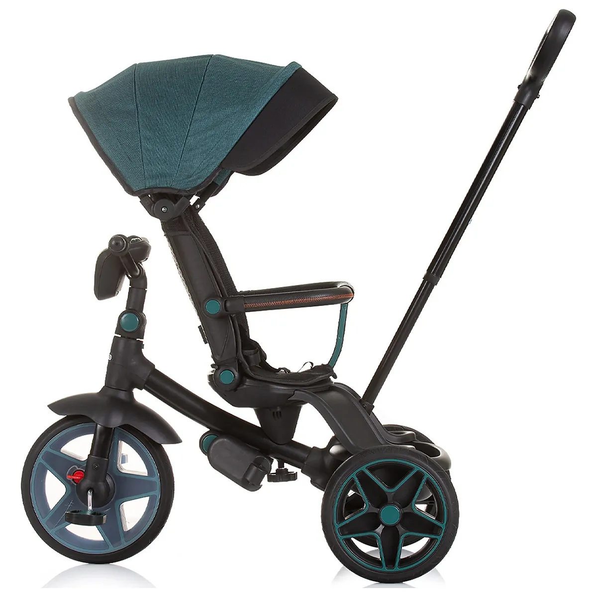 Tricicleta cu copertina si sezut reversibil Chipolino Derby teal 5 ani [5]
