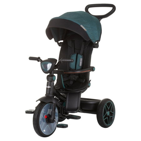 Triciclete copii - Tricicleta cu copertina si sezut reversibil Chipolino Derby teal 5 ani