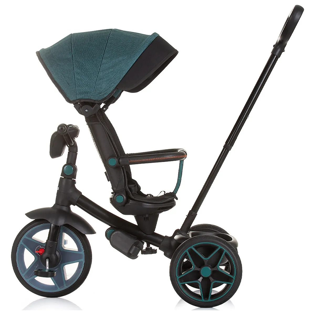 Tricicleta cu copertina si sezut reversibil Chipolino Derby teal 5 ani [4]