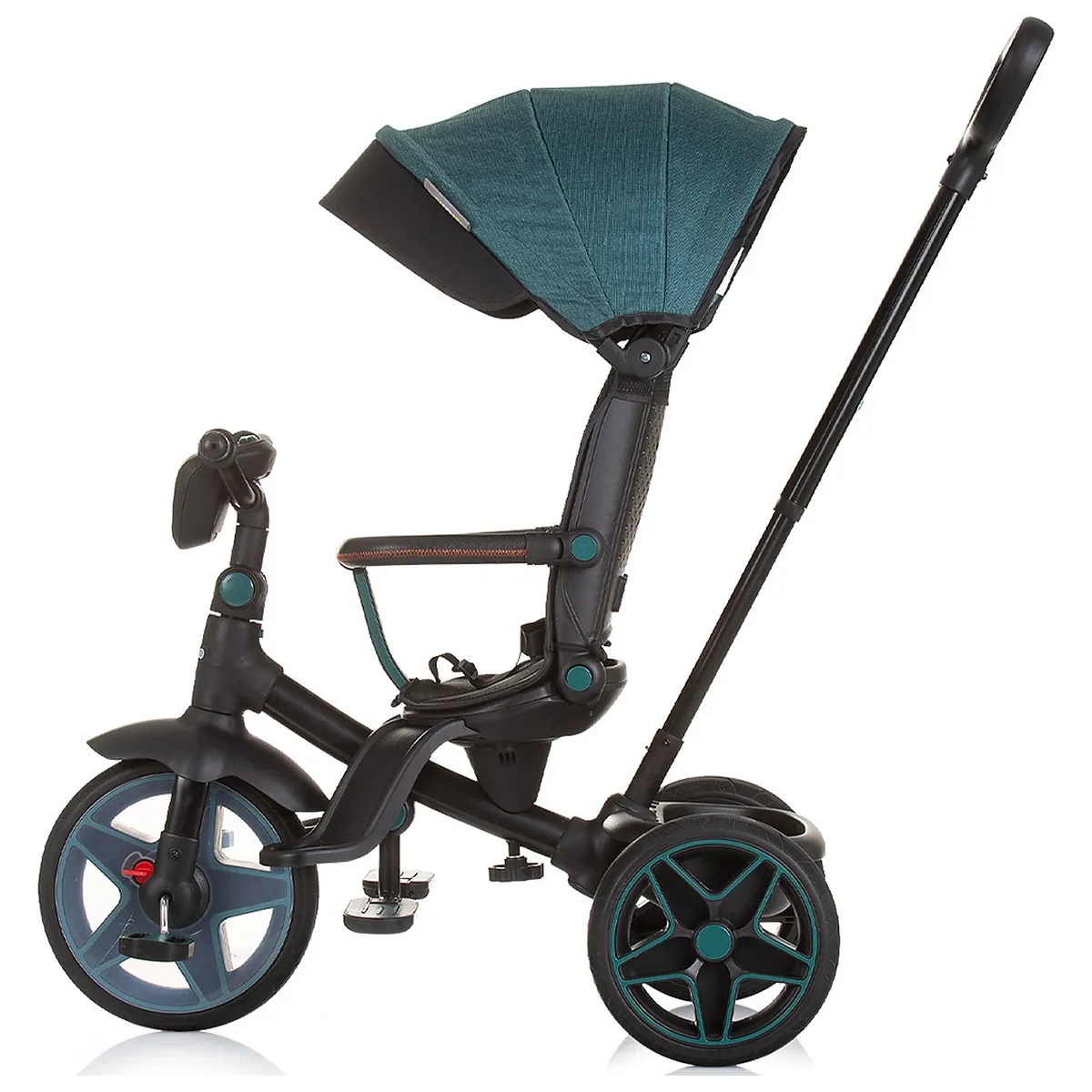 Tricicleta cu copertina si sezut reversibil Chipolino Derby teal 5 ani [2]