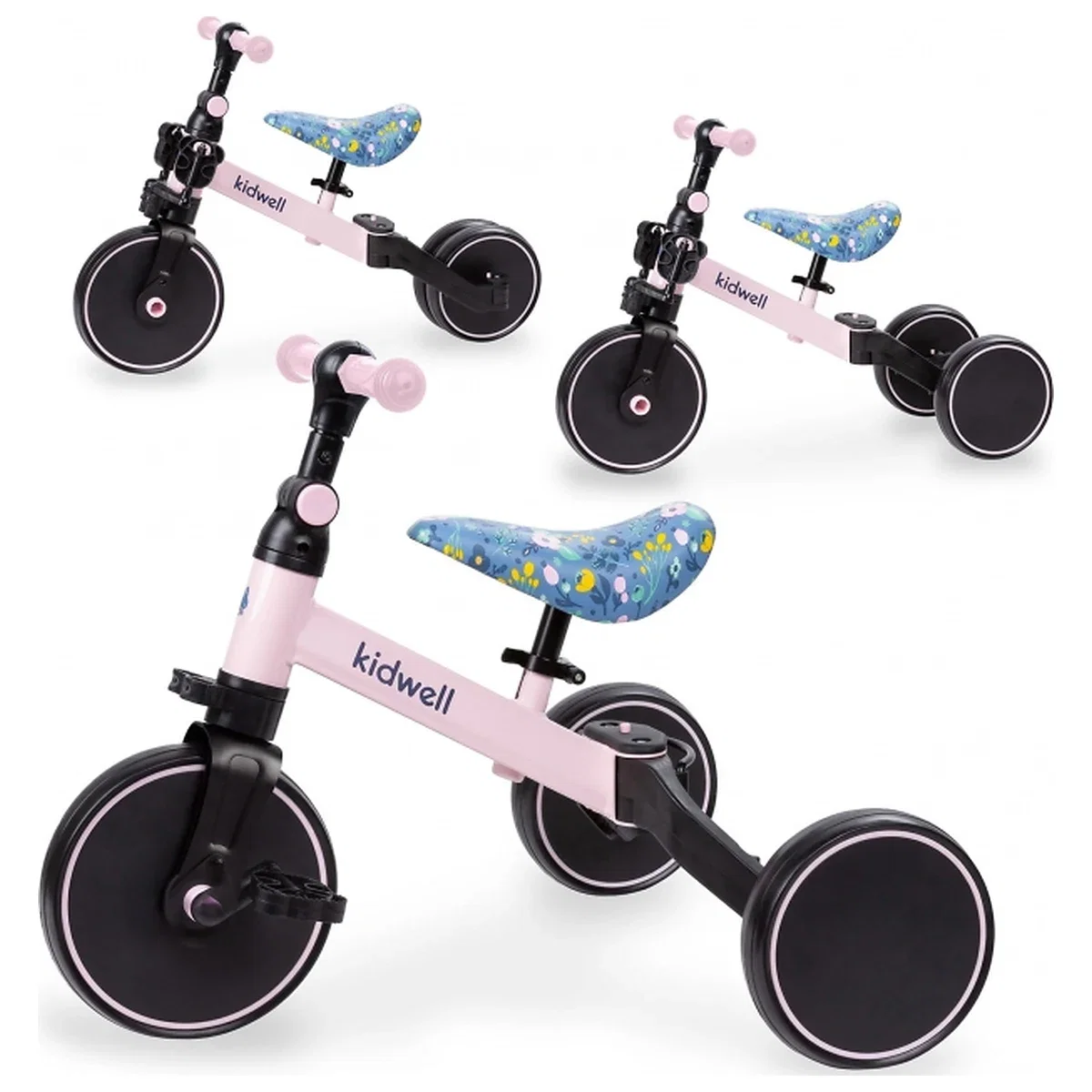 Tricicleta cu pedale 3 in 1 Kidwell Pico Spring Flower 2 ani+ [1]