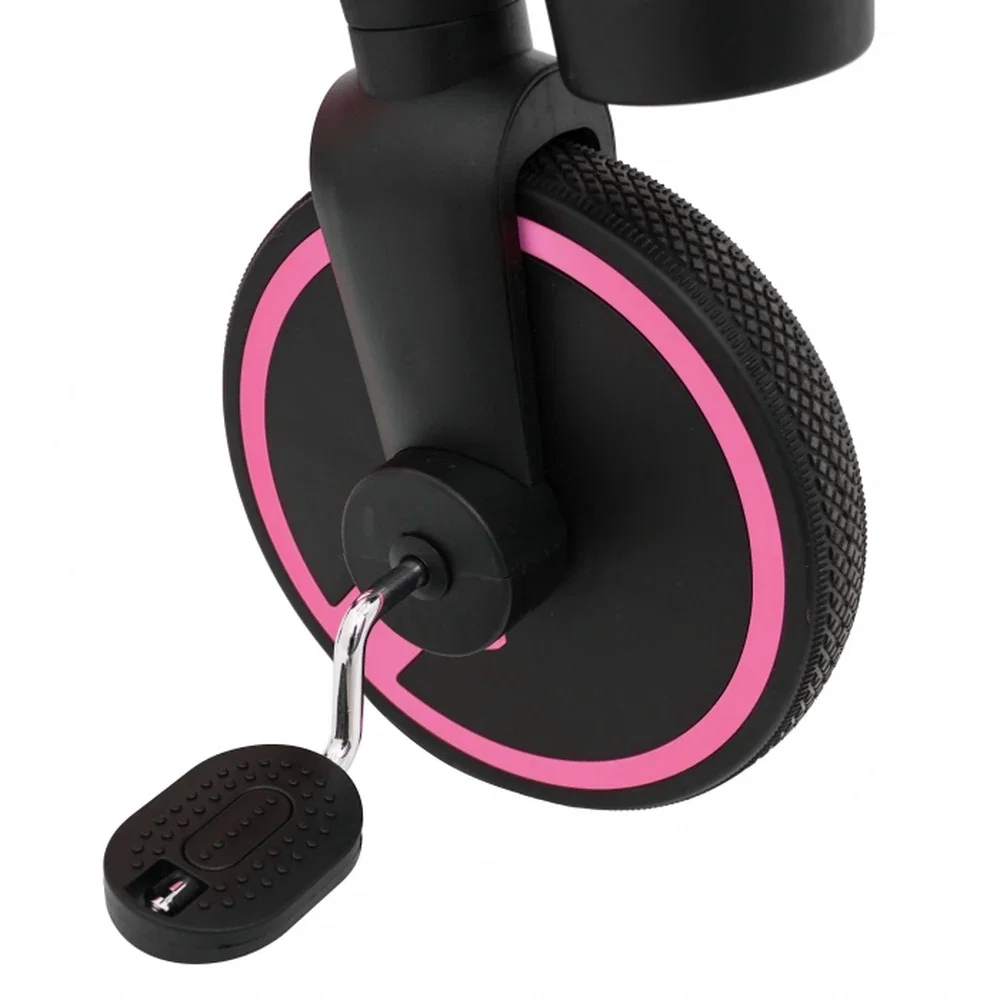 Tricicleta cu pedale 3 in 1 si roti din cauciuc SporTrike - Roz [16]