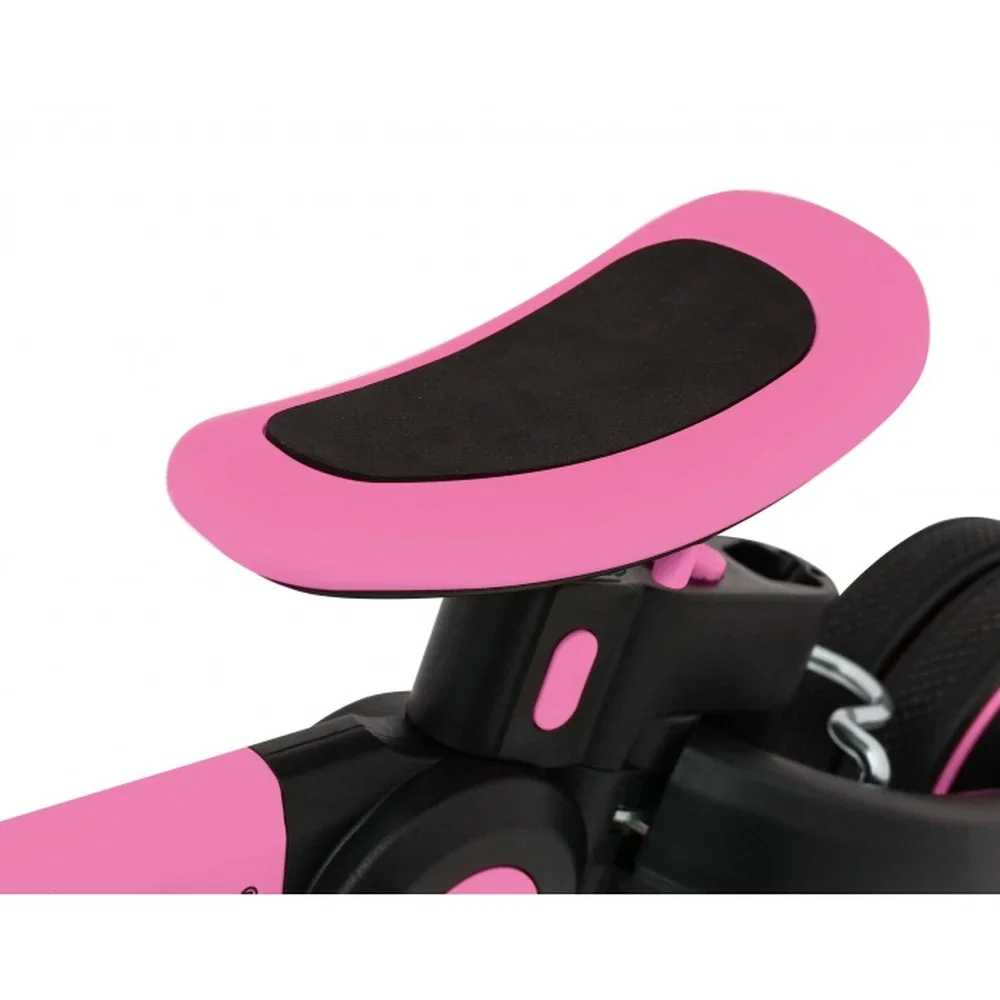 Tricicleta cu pedale 3 in 1 si roti din cauciuc SporTrike - Roz [4]