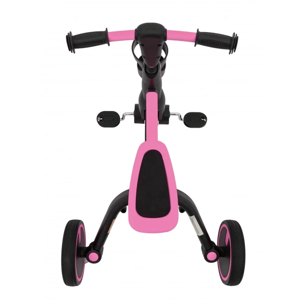 Tricicleta cu pedale 3 in 1 si roti din cauciuc SporTrike - Roz [14]