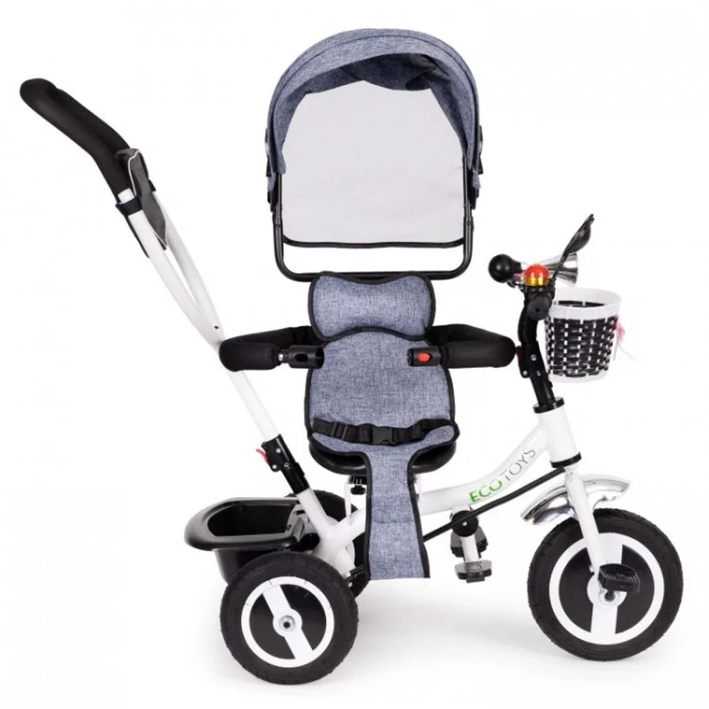 Tricicleta cu sezut rotativ Ecotoys JM-066-9L - Gri 5 ani [3]