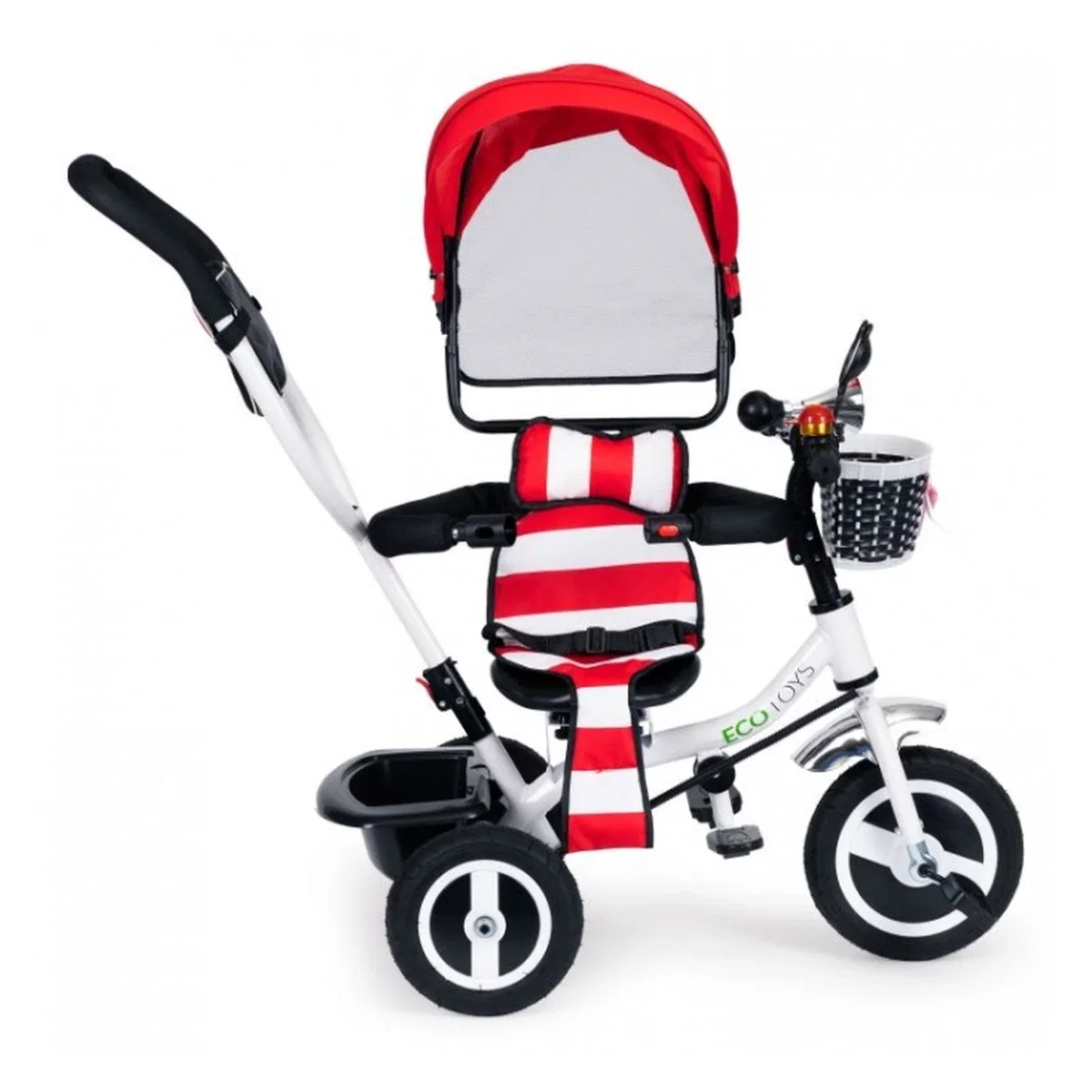 Tricicleta cu sezut rotativ Ecotoys JM-066-9L - Rosu 5 ani [1]