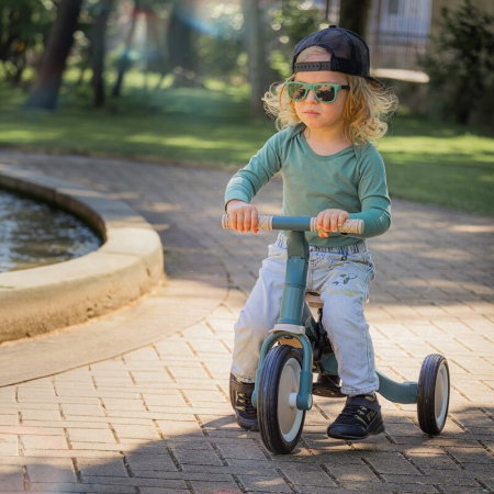 Tricicleta, Petite&Mars, Turbo, Editie limitata, 5 in 1, Multifunctionala, Vehicul de impins, Bicicleta cu/fara pedale, Cu maner de ghidaj, Detasabil, Roti din cauciuc, Pana la 25 kg, 1.5-5 ani, Rosy  [21]