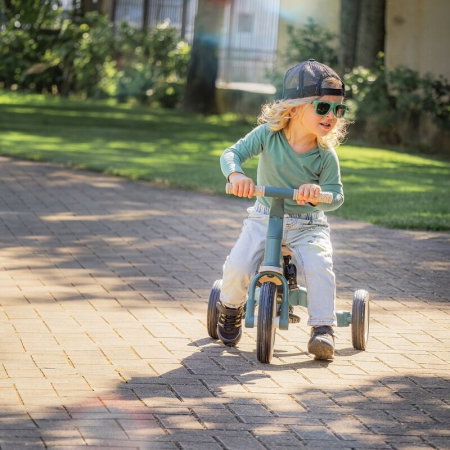 Tricicleta, Petite&Mars, Turbo, Editie limitata, 5 in 1, Multifunctionala, Vehicul de impins, Bicicleta cu/fara pedale, Cu maner de ghidaj, Detasabil, Roti din cauciuc, Pana la 25 kg, 1.5-5 ani, Rosy  [25]