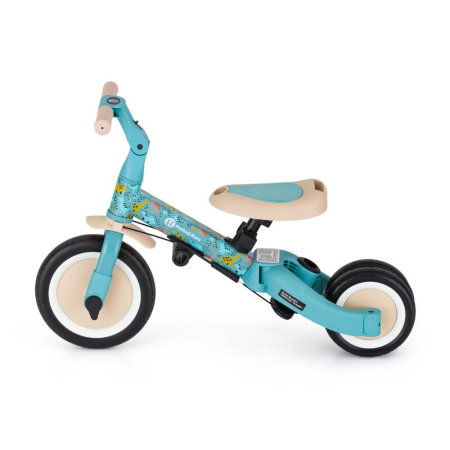 Tricicleta, Petite&Mars, Turbo, Editie limitata, 5 in 1, Multifunctionala, Vehicul de impins, Bicicleta cu/fara pedale, Cu maner de ghidaj, Detasabil, Roti din cauciuc, Pana la 25 kg, 1.5-5 ani, Dino [7]