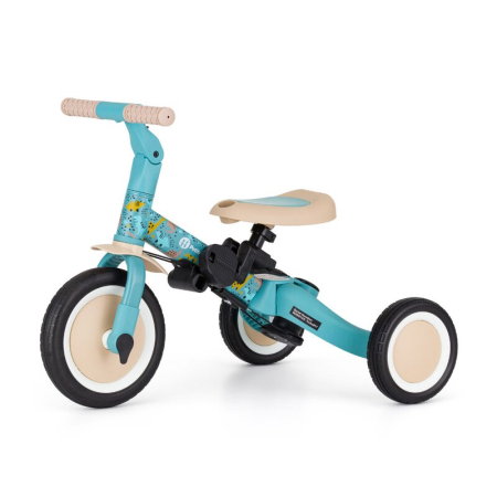 Tricicleta, Petite&Mars, Turbo, Editie limitata, 5 in 1, Multifunctionala, Vehicul de impins, Bicicleta cu/fara pedale, Cu maner de ghidaj, Detasabil, Roti din cauciuc, Pana la 25 kg, 1.5-5 ani, Dino [9]
