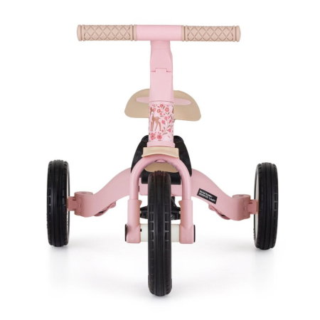 Tricicleta, Petite&Mars, Turbo, Editie limitata, 5 in 1, Multifunctionala, Vehicul de impins, Bicicleta cu/fara pedale, Cu maner de ghidaj, Detasabil, Roti din cauciuc, Pana la 25 kg, 1.5-5 ani, Rosy  [11]
