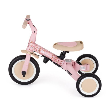 Tricicleta, Petite&Mars, Turbo, Editie limitata, 5 in 1, Multifunctionala, Vehicul de impins, Bicicleta cu/fara pedale, Cu maner de ghidaj, Detasabil, Roti din cauciuc, Pana la 25 kg, 1.5-5 ani, Rosy  [6]