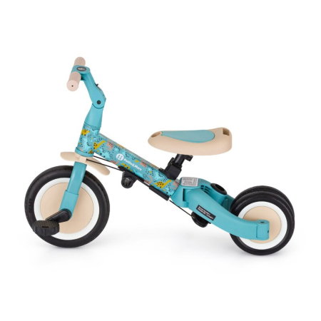 Tricicleta, Petite&Mars, Turbo, Editie limitata, 5 in 1, Multifunctionala, Vehicul de impins, Bicicleta cu/fara pedale, Cu maner de ghidaj, Detasabil, Roti din cauciuc, Pana la 25 kg, 1.5-5 ani, Dino [8]