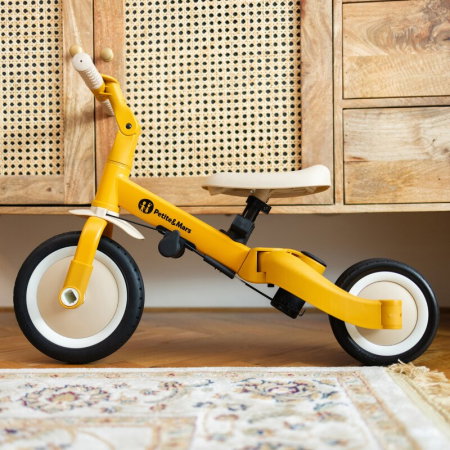 Tricicleta, Petite&Mars, Turbo, Editie limitata, 5 in 1, Multifunctionala, Vehicul de impins, Bicicleta cu/fara pedale, Cu maner de ghidaj, Detasabil, Roti din cauciuc, Pana la 25 kg, 1.5-5 ani, Rosy  [27]