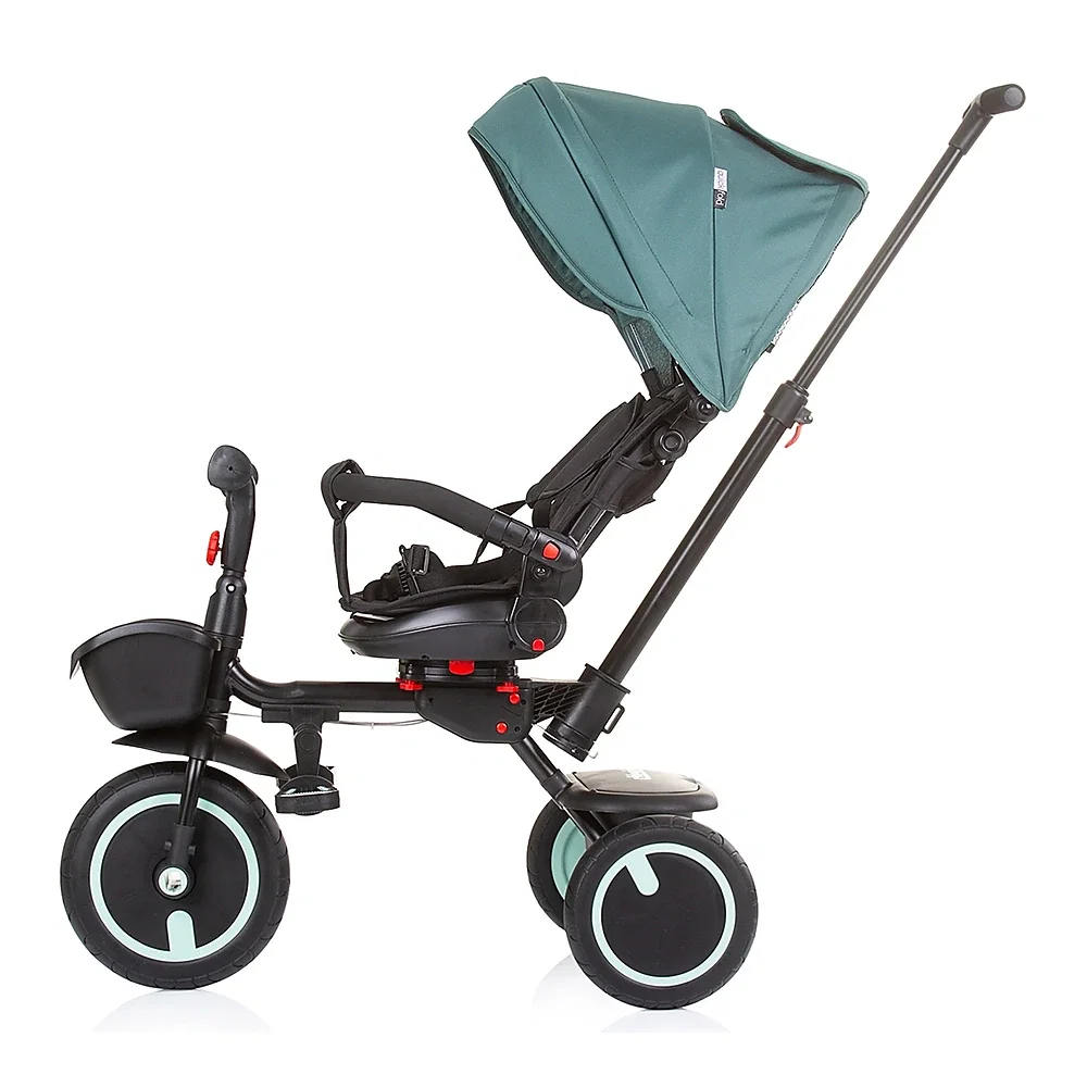 Tricicleta pliabila Chipolino Quick Fold cu sezut reversibil, Aloe 5 ani [2]