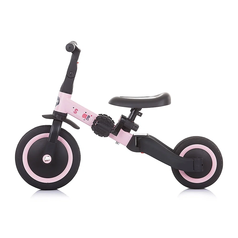 Tricicleta si bicicleta Chipolino Smarty 2 in 1 light pink 1 an [4]