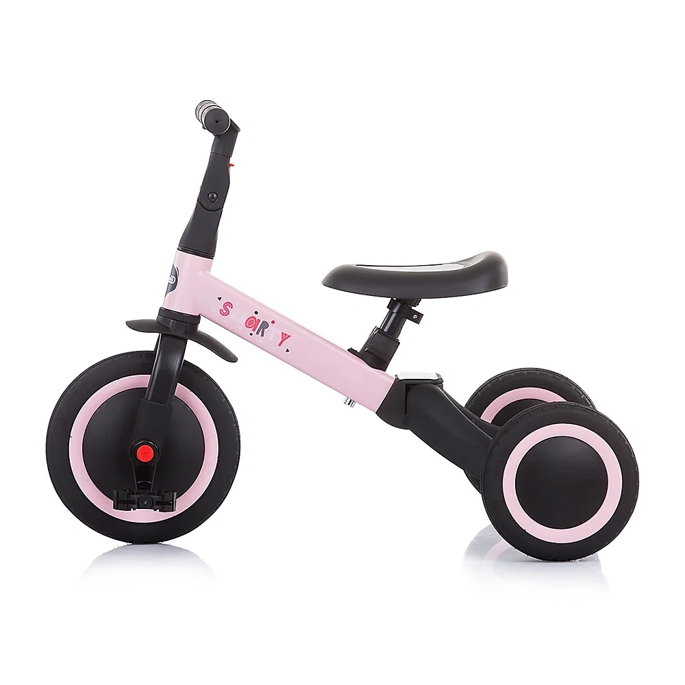 Tricicleta si bicicleta Chipolino Smarty 2 in 1 light pink 1 an [1]