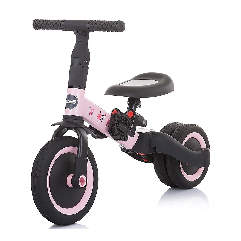 Tricicleta si bicicleta Chipolino Smarty 2 in 1 light pink 1 an [3]